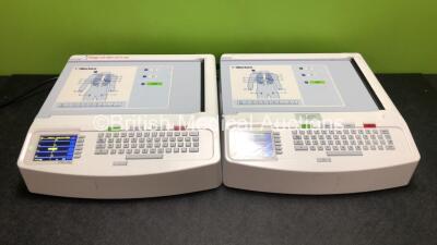 2 x Mortara ELI 250c ECG Machines (Both Power Up) *SN 117380586465 / 117510601830*