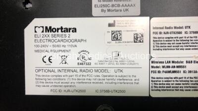 2 x Mortara ELI 250c ECG Machines (Both Power Up) *SN 117380586465 / 117510601830* - 6