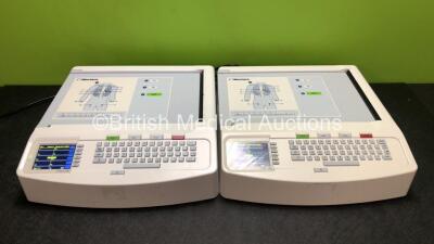 2 x Mortara ELI 250c ECG Machines (Both Power Up with Damage to Casing - See Photos) *SN 116110349174 / 115050243740*