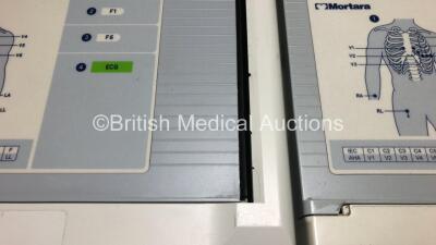 2 x Mortara ELI 250c ECG Machines (Both Power Up with Damage to Casing - See Photos) *SN 116110349174 / 115050243740* - 5