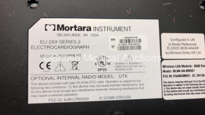 2 x Mortara ELI 250c ECG Machines (Both Power Up with Damage to Casing - See Photos) *SN 116110349174 / 115050243740* - 8