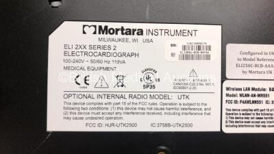 2 x Mortara ELI 250c ECG Machines (Both Power Up with Damage to Casing - See Photos) *SN 116110349174 / 115050243740* - 9