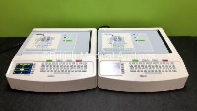 2 x Mortara ELI 250c ECG Machines (Both Power Up with Damage to Casing - See Photos) *SN 115030241797 / 115030241799*