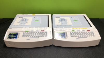 2 x Mortara ELI 250c ECG Machines (Both Power Up with Slight Damage to Casing - See Photos) *SN 115030241806 / 114400231387*