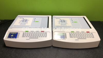 2 x Mortara ELI 250c ECG Machines (Both Power Up, 1 x Damage to Casing - See Photos) *SN 117120556606 / 114490238589*