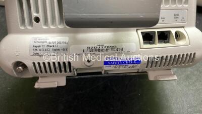 2 x GE Dash 3000 Patient Monitors Including ECG, NBP, CO2, BP1, BP2, SpO2 and Temp/Co Options (Both Power Up) *SN B2DHJ1709G, SBG06025867GA* - 5