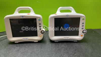 2 x GE Dash 3000 Patient Monitors Including ECG, NBP, CO2, BP1, BP2, SpO2 and Temp/Co Options (Both Power Up) *SN B2DHJ1709G, SBG06025867GA* - 7