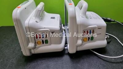 2 x GE Dash 4000 Patient Monitors Including ECG, NBP, CO2, BP1, BP2, SpO2 and Temp/Co Options (Both Power Up 1 x with Faulty Screen - See Photo) *SN SD009327289GA* - 4