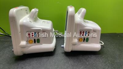 2 x GE Dash 4000 Patient Monitors Including ECG, NBP, CO2, BP1, BP2, SpO2 and Temp/Co Options (Both Power Up) *SN SD009285717GA, SBG05390845GA* - 4