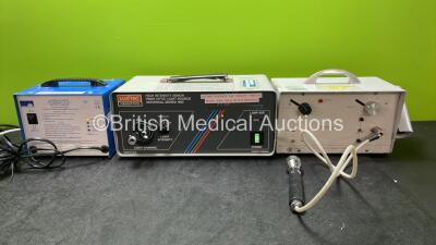 Mixed Lot Including 1 x Microprocessor Controlled Cyclic Battery Charger (Powers Up) 1 x Luxtec Universal Series 1900 High Intensity Xenon Light Source (Powers Up) 1 x EMS Therasonic Mark 3 Ultrasonic Therapy Unit with 1 x Transducer / Probe (No Power) *