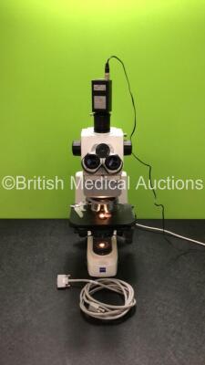 Zeiss AXIO Scope A1 Laboratory Benchtop Microscope Including 1 x JAI Progressive Scan Camera, 4 x Optics *1 x Zeiss N-ACHROPLAN 40x/0,65 Optic, 1 x Zeiss N-ACHROPLAN 20x/0,45 Optic, Zeiss N-ACHROPLAN 10x/0,25 Optic and 1 x Zeiss N-ACHROPLAN 100x/1,25 Oil 