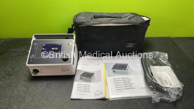 Lowenstein Medical Prisma Type WM 110 TD Ventilator with 1 x WM 23962 Breathing Tube and Operators Manual in Carry Bag (Powers Up Unused in Box)