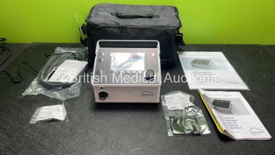 Lowenstein Medical Prisma Type WM 110 TD Ventilator with 1 x WM 23962 Breathing Tube and Operators Manual in Carry Bag (Powers Up Unused in Box)