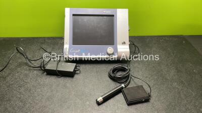 Quantel Medical Compact Touch Monitor with 1 x Probe, 1 x Footswitch and 1 x AC Power Supply (Powers Up with Blank Screen)