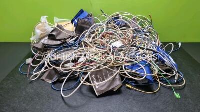 Job Lot of Various Patient Monitoring Cables