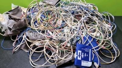 Job Lot of Various Patient Monitoring Cables - 3