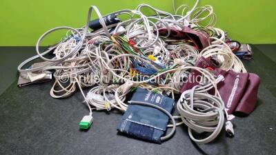 Job Lot of Various Patient Monitoring Cables