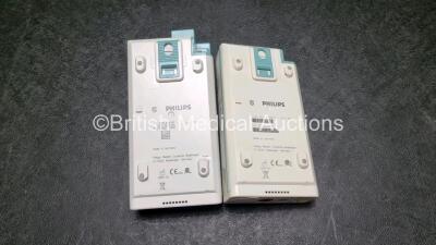 Job Lot Including 1 x Philips M3014A Modules Including CO2, Temp and Press Options and 1 x Philips M3001A Modules Opt A01 Including ECG, SpO2 and NBP Options *SN DE83711832 / DE512C6818* - 3