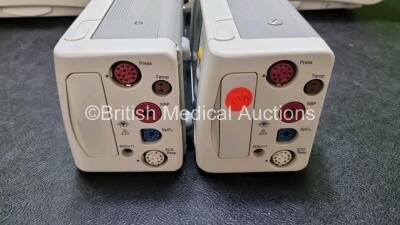 Job Lot Including 2 x Philips IntelliVue MP50 Patient Monitors (Both Power Up) and 2 x IntelliVue X2 Handheld Patient Monitors Including ECG, SpO2, NBP, Press and Temp Options (Both Power Up) *SN DE037C4010 / DE037A1160 / DE443025762 / DE44025748* - 2