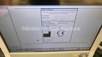 GE Carescape B650 Touch Screen Patient Monitor *Mfd 2011* (Powers Up) and Various Patient Monitoring Cables *SN SEW11405511HA* - 3