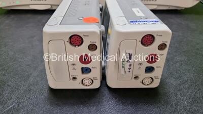 Job Lot Including 2 x Philips IntelliVue MP50 Patient Monitors (Both Power Up) and 2 x IntelliVue X2 Handheld Patient Monitors Including ECG, SpO2, NBP, Press and Temp Options (Both Power Up) *SN DE03795137 / DE508J5287 / DE44025749 / DE44025791* - 4