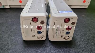 Job Lot Including 2 x Philips IntelliVue MP30 Patient Monitors (Both Power Up) 2 x Philips IntelliVue G5 M1019A Gas Module Including 2 x Water Traps (Both Power Up) and 2 x IntelliVue X2 Handheld Patient Monitors Including ECG, SpO2, NBP, Press and Temp - 2