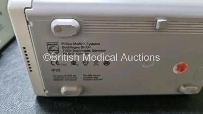 Job Lot Including 2 x Philips IntelliVue MP30 Patient Monitors (Both Power Up) and 2 x IntelliVue X2 Handheld Patient Monitors Including ECG, SpO2, NBP, Press and Temp Options (Both Power Up) *SN DE03758124 / DE03758214 / DE72882355 / DE72882403* - 3