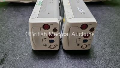 Job Lot Including 2 x Philips IntelliVue MP30 Patient Monitors (Both Power Up 1 x with Light Scratch In Screen - See Photo) and 2 x IntelliVue X2 Handheld Patient Monitors Including ECG, SpO2, NBP, Press and Temp Options (Both Power Up) *SN DE03758270 / D - 2