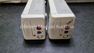 Job Lot Including 1 x Philips IntelliVue MP50 Patient Monitor (Powers Up) 1 x Philips IntelliVue MP50 Patient Monitor (Powers Up, Damage Module Connection - See Photo) and 2 x IntelliVue X2 Handheld Patient Monitors Including ECG, SpO2 and NBP Options (Bo - 2