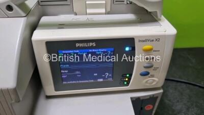 Job Lot Including 2 x Philips IntelliVue MP30 Patient Monitors (Both Power Up) and 2 x IntelliVue X2 Handheld Patient Monitors Including ECG, SpO2, NBP, Press and Temp Options (Both Power Up) *SN DE03758044 / DE03771735 / DE72882366 / DE72882320* - 7