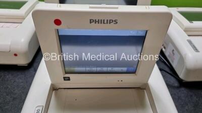 Job Lot Including 3 x Philips Avalon FM30 Fetal Monitors (2 x Unable to Power Test Due to no Power Supply) and 1 x Philips IntelliVue MP70 Patient Monitor (Powers Up) *SN DE53119751 / DE53118570 / DE53119727 / DE80299339* - 2