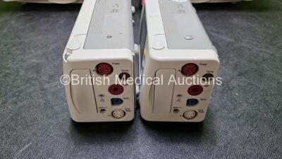 Job Lot Including 2 x IntelliVue MP30 Patient Monitors (Both Power Up Both with Light Scratching on Screen - See Photos) and 2 x IntelliVue X2 Handheld Patient Monitors Including ECG, SpO2, NBP, Press and Temp Options (Both Power Up 1 x with Damage to Cas - 4