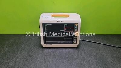 Philips Sure Signs VM6 Bedside Monitor Including ECG, SpO2, Temp NIBP and Printer Options (Powers Up) *SN US81626397*