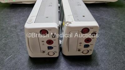 Job Lot Including 2 x IntelliVue MP30 Patient Monitors (Both Power Up Both with Light Scratching on Screen - See Photos) and 2 x IntelliVue X2 Handheld Patient Monitors Including ECG, SpO2, NBP, Press and Temp Options (1 x No Power with Damage to Screen - - 2