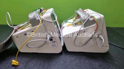 Job Lot Included 1 x Philips Heartstart XL+ Defibrillator Including Pacer, ECG and Printer Options, 1 x Philips Heartstart XL+ Defibrillator Including Pacer, ECG, SpO2 and Printer Options with 2 x 3 Lead ECG Leads and 2 x Ref 9898031672821 Batteries (Bot - 4