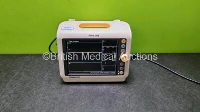 Philips Sure Signs VM6 Bedside Monitor Including ECG, SpO2, Temp NIBP and Printer Options (Powers Up) *SN USB1626398*