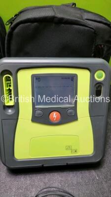 2 x Zoll AED PRO Defibrillators with 2 x Batteries, 2 x 3 Lead ECG Leads (Both Power Up) - 3