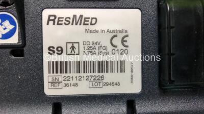 Mixed Lot Including 2 x CareFusion Alaris GH Syringe Pumps, 2 x CareFusion Alaris CC Syringe Pumps, 1 x ResMed S8 Autoset Spirit II CPAP Unit, 4 x ResMed S9 CPAP UNits and 1 x ResMed VPAP ST Unit *SN 20100621824 / 23142049838 / 23121002214 / 22112127226 / - 6