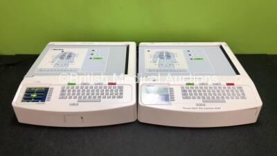 2 x Mortara ELI 250c ECG Machines (Both Power Up, 1 x Damage to Casing - See Photos) *SN 115030241798 / 112500145361*