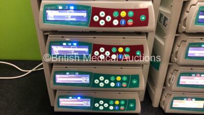 8 x B. Braun Infusomat Space Infusion Pumps with 2 x Space Station Docking Stations and 2 x Power Supplies (All Power Up) *SN 449515 / 449275 / 449447 / 449507 / 449542 / 449281 / 449644 / 449030* - 3