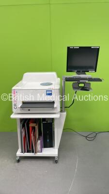 Agfa CR30-X Reader Type 5175/200 with Cassettes, Monitor and Keyboard (HDD Removed from CPU) ***IR981***