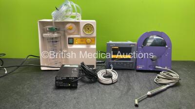 Mixed Lot Including SAM 420 Suction Unit with Cup and Power Supply (Powers Up) 1 x BiS Model A-2000 Monitor wit DSC Cable (Powers Up) 1 x Navigator GPS Gamma Positioning System with 1 x Handpiece (Untested Due to Missing Power Supply) *SN 200409020, C0288