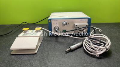 Aesculap microTRON GD 855 DBP Surgical Drill Motor Drive Unit with 1 x Handpiece and 1 x Footswitch (Powers Up) *SN 1501*