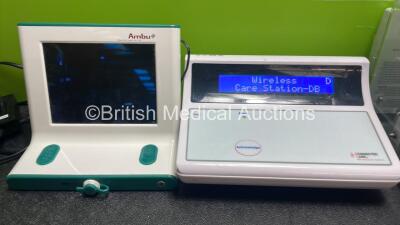 Mixed Lot Including 1 x Ambu aScope Monitor (Untested Due to Missing Power Supply) 1 x Connected Care Nurse Station Unit (Powers Up) 1 x CME Medical Ref 400-339S T PCA Pain Management Syringe Pump (Powers Up) 1 x Ecolab Drain Brain and 3 x CME McKinley Bo - 3