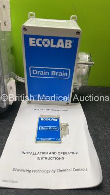 Mixed Lot Including 1 x Ambu aScope Monitor (Untested Due to Missing Power Supply) 1 x Connected Care Nurse Station Unit (Powers Up) 1 x CME Medical Ref 400-339S T PCA Pain Management Syringe Pump (Powers Up) 1 x Ecolab Drain Brain and 3 x CME McKinley Bo - 6