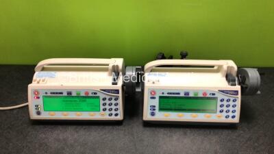 2 x Smiths Medfusion 3500 Syringe Pumps Version V3.0.6 (Both Power Up) *M18448 / M40395*