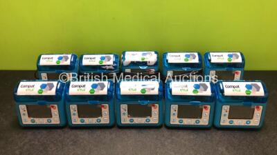 10 x Nestle Health Compat Ella Enteral Feeding Pumps with 4 x Power Supplies *SN N120106563 / N120106582 / N120106575 / N120106594 / N120106593 / N120106602 / N120106578 / N120106570 / N120106561 / N120106597*