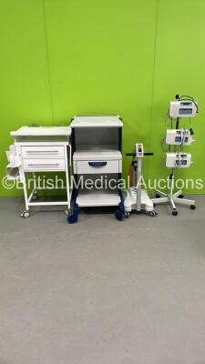 Mixed Lot Including 3 x Inditherm Cosytherm NT Pumps, 1 x Stack Trolley, 1 x Drugs Trolley and 1 x Eschmann VP Suction Trolley (All Power Up) *S/N CCU200 / 112111*