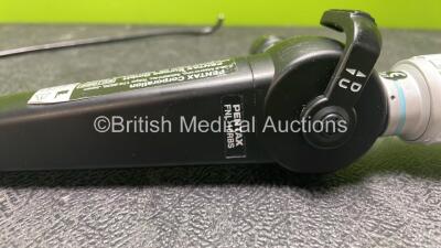 Pentax FNL-10RBS Laryngoscope with Mini Light Source - Engineer's Report : Optical System - 2 x Broken Fibers, Angulation - No Fault Found, Insertion Tube - No Fault Found, Light Transmission - No Fault Found, Leak Check - No Fault Found *G111836* - 2