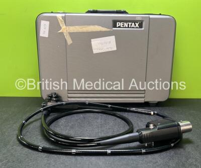 Pentax EC-3885LK Video Colonoscope in Case - Engineer's Report : Optical System - No Fault Found, Angulation - No Fault Found, Insertion Tube - No Fault Found, Light Transmission - No Fault Found, Channels - No Fault Found, Leak Check - No Fault Found *A